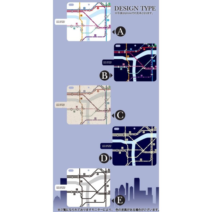 iPhoneXR ケース 手帳型 スマホケース 地下鉄 路線図 iphone xr アイフォン / dc-704｜prisma｜02