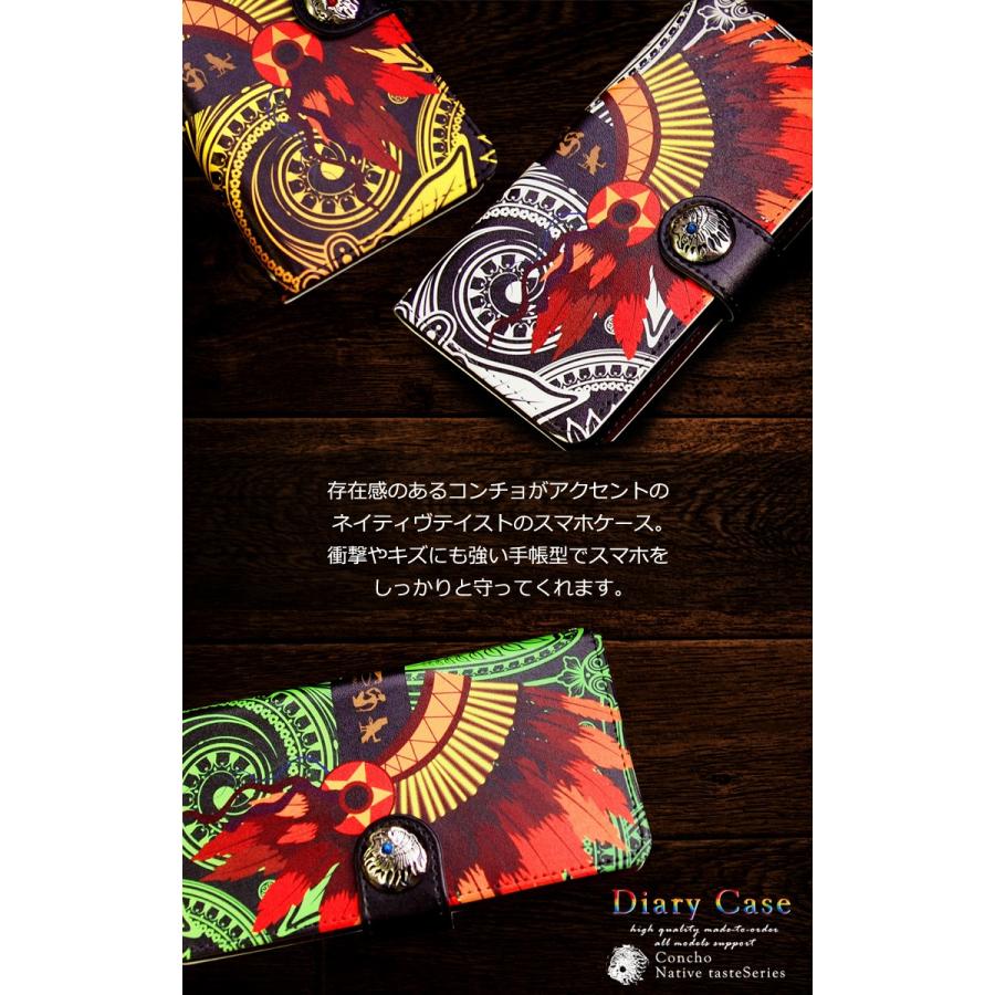 スマホケース 手帳型 iPhone17 iPhone16 AQUOS Redmi Pixel Reno 対応機種多数 スマホ カバー コンチョ ネイティブ 民族 |  | 01
