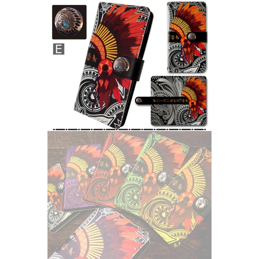 スマホケース 手帳型 iPhone17 iPhone16 AQUOS Redmi Pixel Reno 対応機種多数 スマホ カバー コンチョ ネイティブ 民族 |  | 04