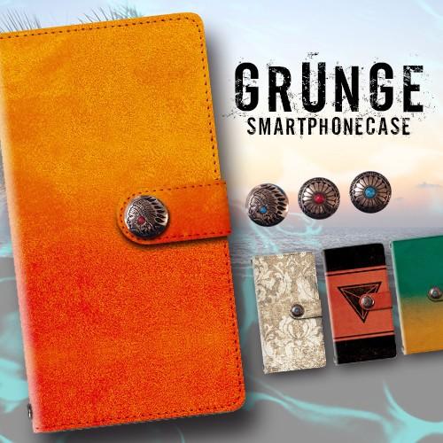 スマホケース 手帳型機種多数 Y!mobile Android One HUAWEI など グランジ コンチョ デコ アンドロイド | 