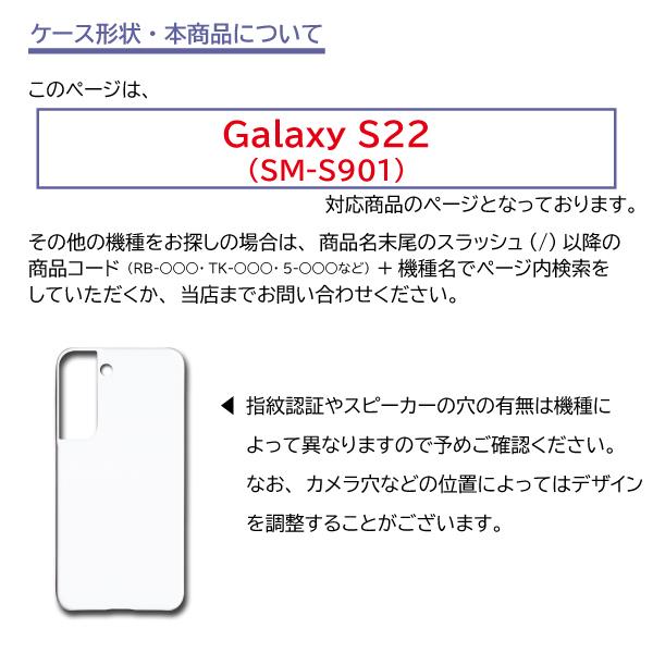 Galaxy S22 SM-S901 ケース カバー スマホケース リボン ボーダー 片面 / ip-6｜prisma｜04