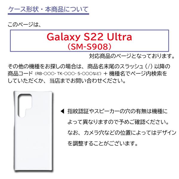 Galaxy S22 Ultra SM-S908 ケース カバー スマホケース リボン ボーダー 片面 / ip-6｜prisma｜04