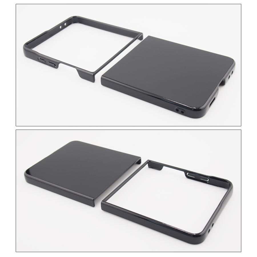 Galaxy Z Flip7 ケース スマホカバー クリアケース ブラック