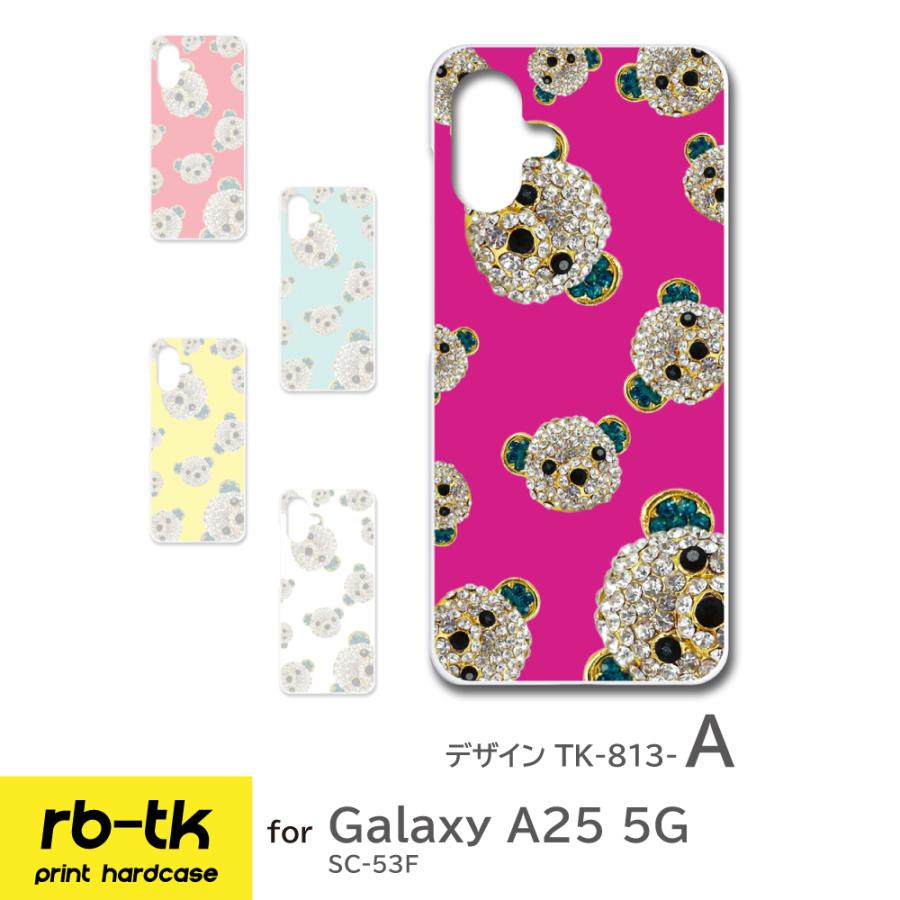 Galaxy A25 5G ケース くま パターン SC53F ギャラクシー スマホケース