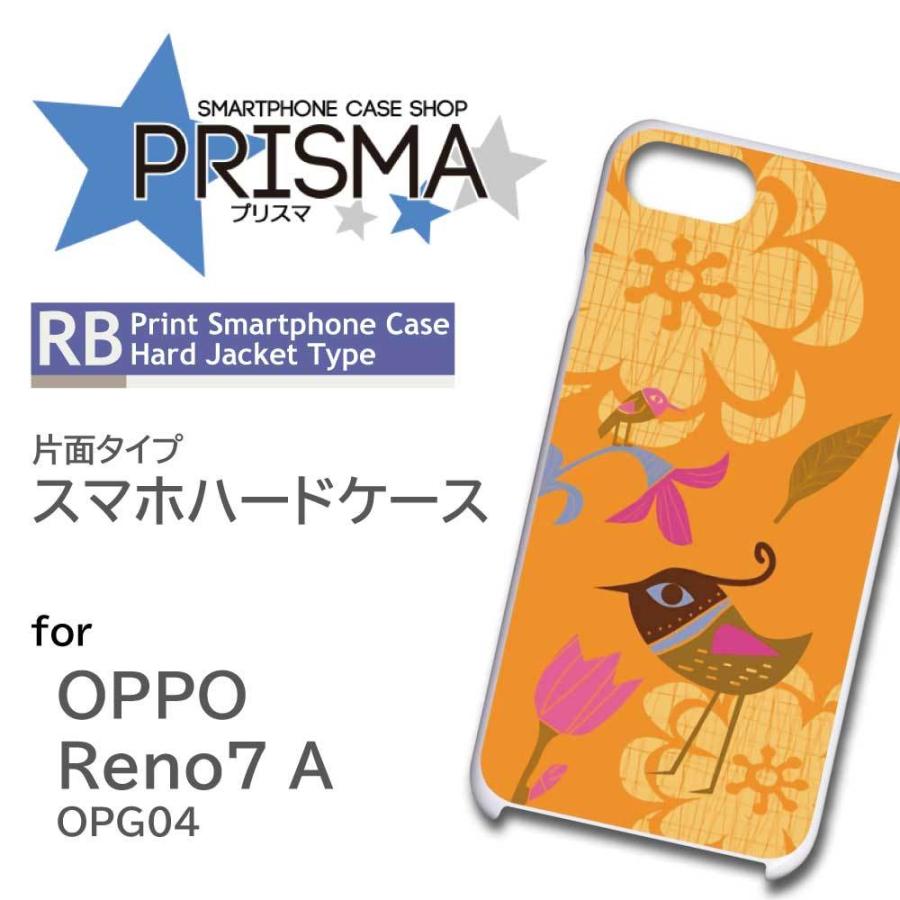 OPPO Reno7 A ケース 鳥 イラスト OPG04 オッポ リノ7a スマホケース