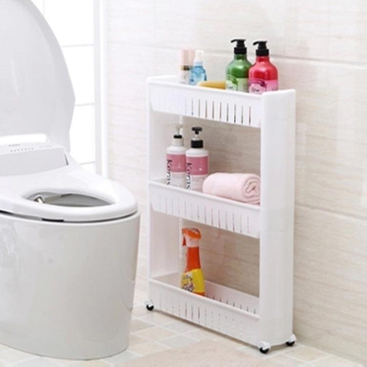 キッチンワゴン 隙間収納 トローリー 幅12cm 3段 隙間ラック キッチン 収納 キッチン収納 スリム キッチン隙間収納 すきま収納 洗面所 バスケ |  | 02