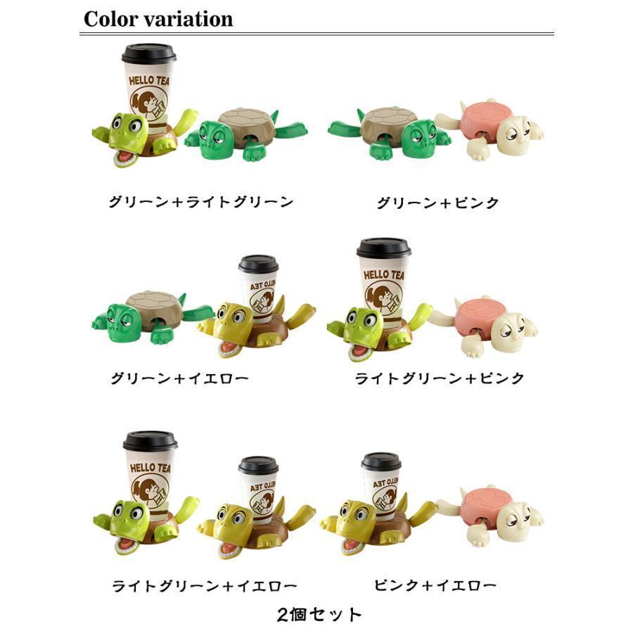2個セット コースター 面白いタートルコースター 亀コースター カメのコップマット オープンアイドタートルティーコースター 3Dプリントカップホルダー |  | 06