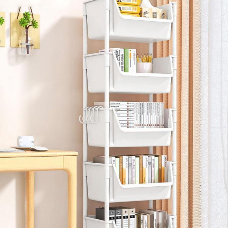 キッチンワゴン 5段 マルチワゴン キッチン収納 バスケットトローリー キャスター付き 本棚 収納ワゴン キャスター付き おしゃれ 隙間収納 キッチ |  | 02