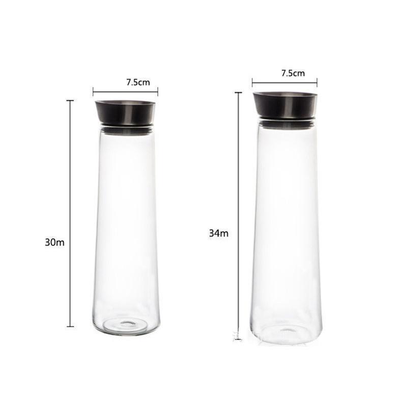 ガラス ピッチャー 蓋付き 1リットル 麦茶ポット 耐熱 食洗器対応 洗いやすい ポケット 水差し ボトル スリム 冷茶 ジャグ ウォーターピッチャー |  | 10