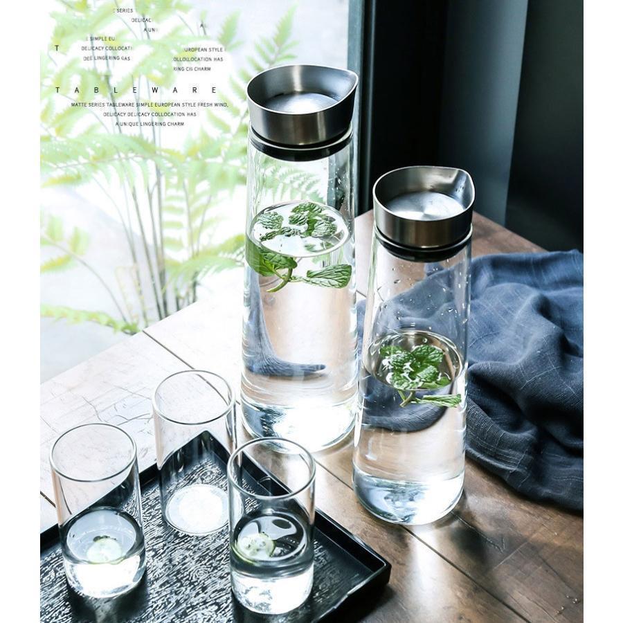 ガラス ピッチャー 蓋付き 1リットル 麦茶ポット 耐熱 食洗器対応 洗いやすい ポケット 水差し ボトル スリム 冷茶 ジャグ ウォーターピッチャー |  | 07