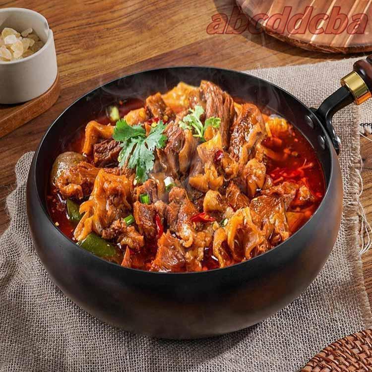 鍋 フライパン 鉄鍋 木柄 24cm 中華鍋 鉄フライパン 焦げ付かない 伝統鉄鍋 鉄製中華鍋 焦げ付き防止 軽量設計 省エネ |  | 02