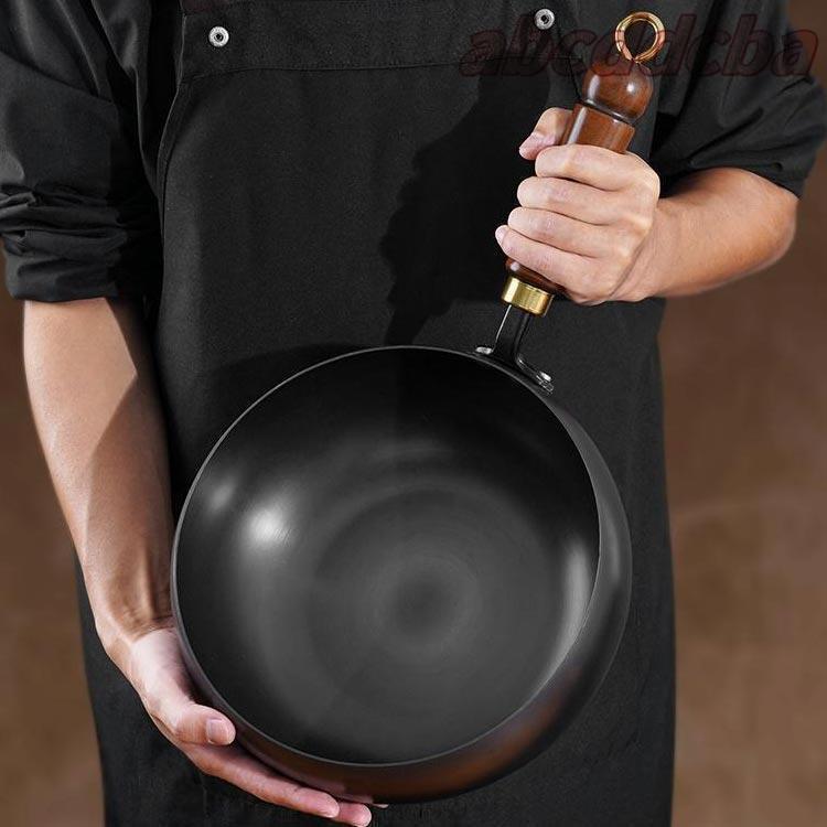 鍋 フライパン 鉄鍋 木柄 24cm 中華鍋 鉄フライパン 焦げ付かない 伝統鉄鍋 鉄製中華鍋 焦げ付き防止 軽量設計 省エネ |  | 04
