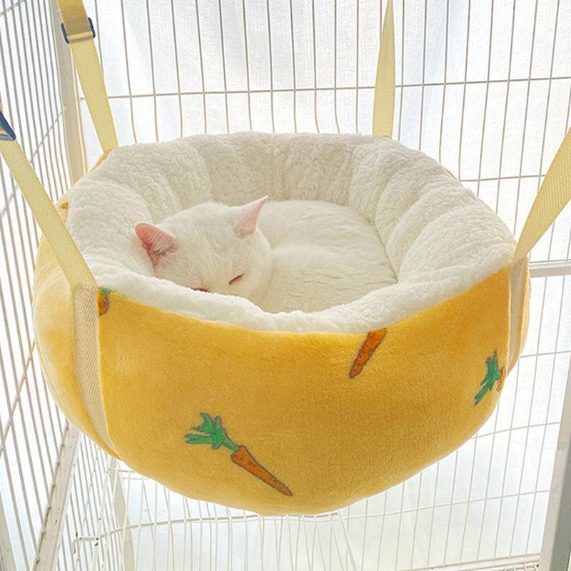 ケージ用 ハンモック キャットハンモック 厚手 もこもこ 猫 フック付き 吊り下げ あったか 猫 ペットハンモック ねこ キャットベッド |  | 02