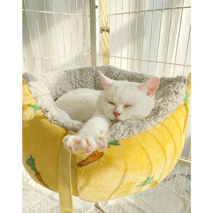 ケージ用 ハンモック キャットハンモック 厚手 もこもこ 猫 フック付き 吊り下げ あったか 猫 ペットハンモック ねこ キャットベッド |  | 06