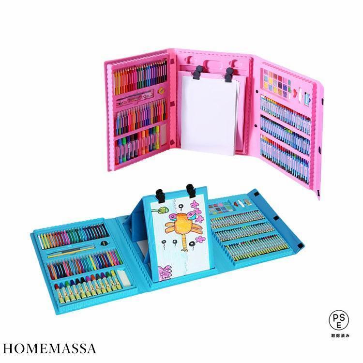 お絵描き セット お絵かき ボード 208ピース 誕生日 クリスマス プレゼント 入学 入園 祝い 色鉛筆 クレヨン 絵具 文房具セット 男の子 女の子 キッズ |  | 12