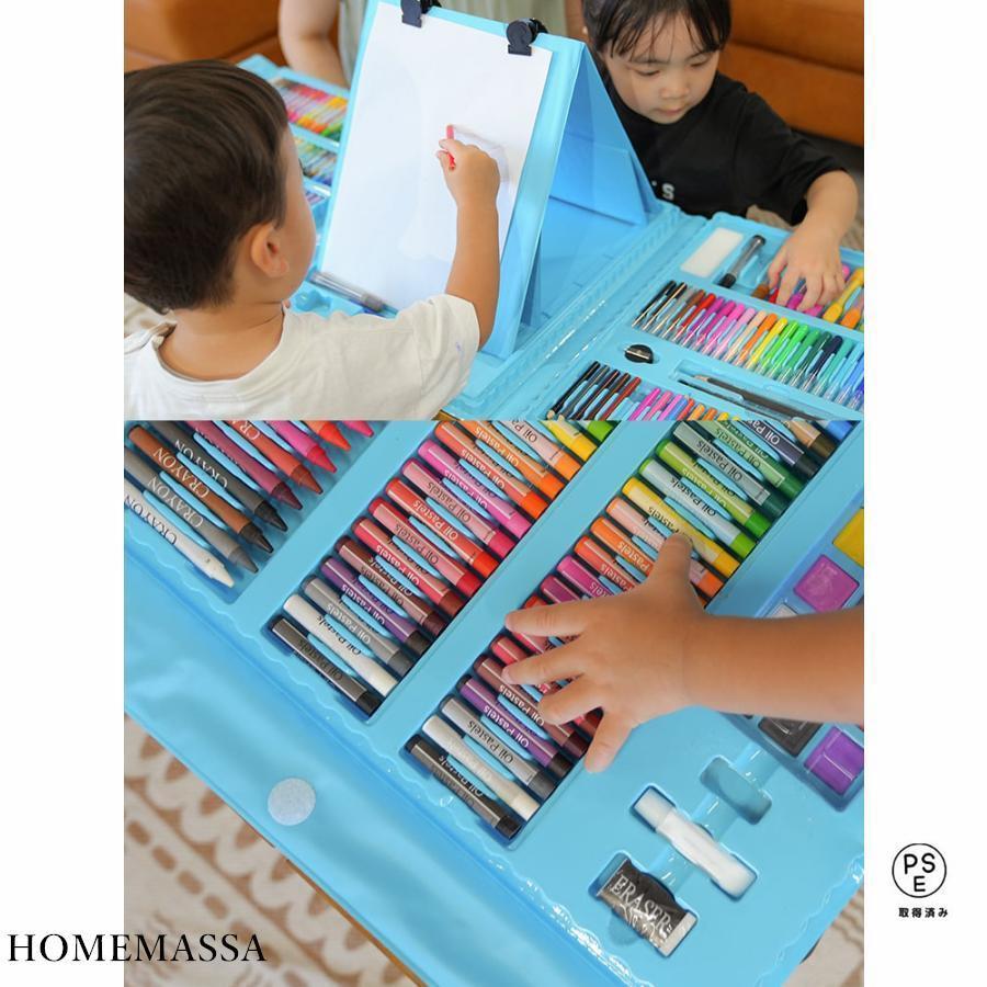 お絵描き セット お絵かき ボード 208ピース 誕生日 クリスマス プレゼント 入学 入園 祝い 色鉛筆 クレヨン 絵具 文房具セット 男の子 女の子 キッズ |  | 09