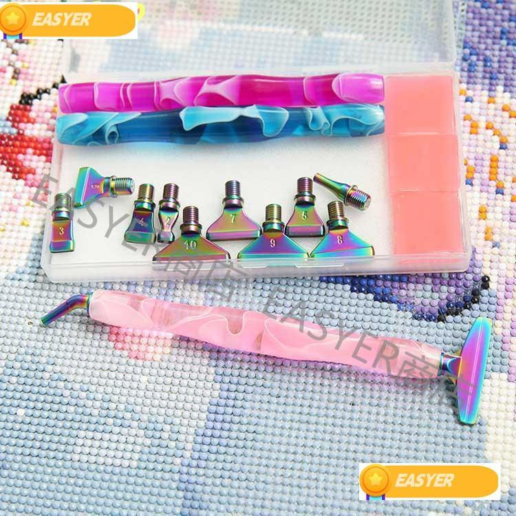 メタルチップ ダイヤモンドペインティング ダイヤモンドアート キット ペン ダイヤモンドペイントツール ペインティングペン 用ペイントワ |  | 02