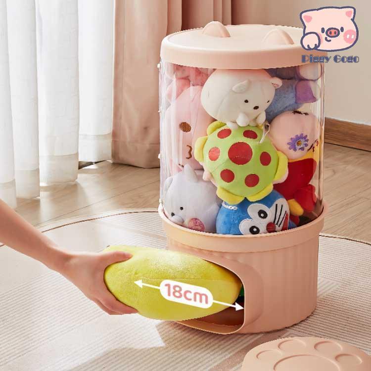 ぬいぐるみ 収納 ケース 透明 ぬいぐるみ収納 おもちゃ収納ボック 高さ47cm 77cm 107cm 幅26cm 円柱形 防塵 DIY 展 |  | 02