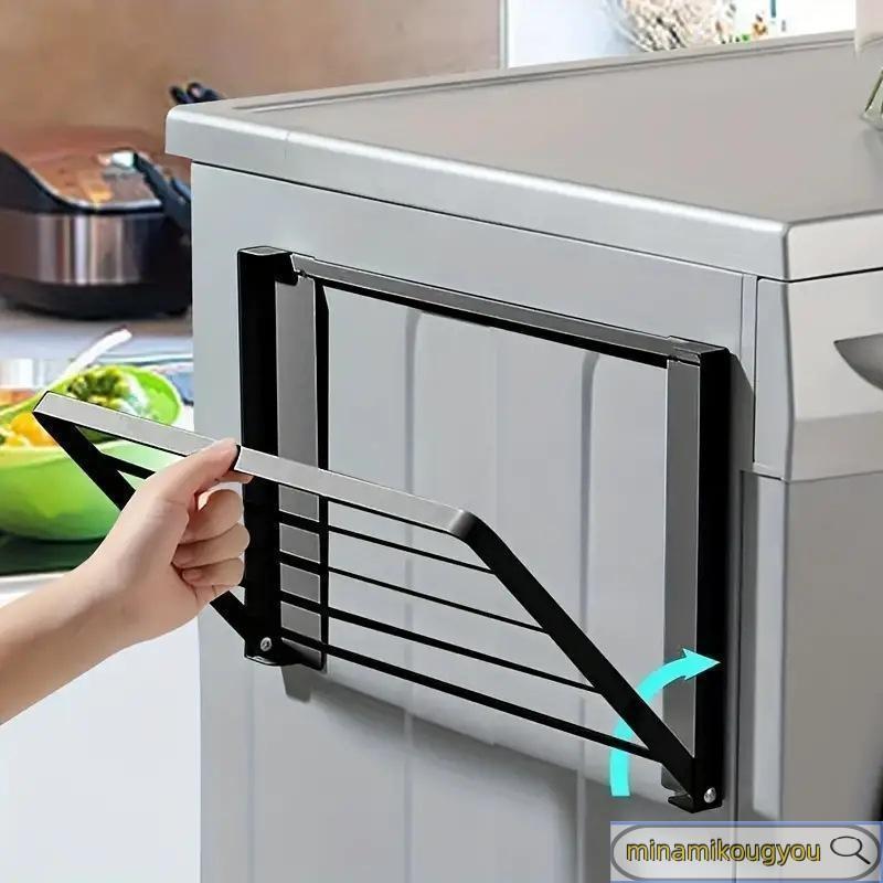 洗濯機横 隙間収納 マグネット 折り畳み ラック 棚 タオル置き タオル掛け タオルラック ランドリー収納 洗濯機ラック 一時置き 磁石 強力 収納 |  | 15