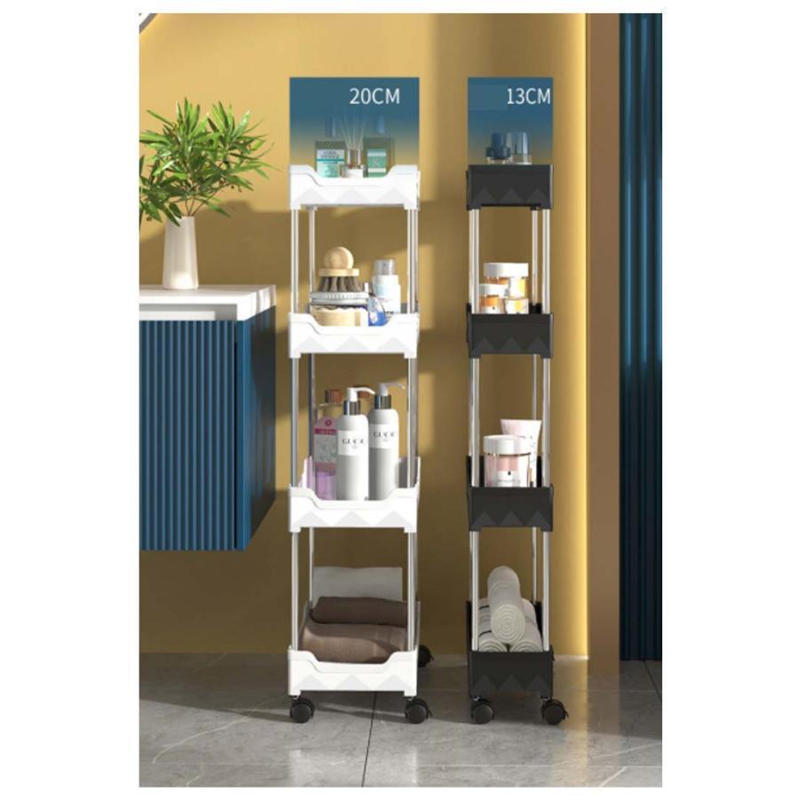 キャスター付き 隙間収納トローリー 幅13cm すきま収納 キッチン隙間収納 収納 すき間 すきま すき間収納 ワゴンラック 隙間ラック スリム収納 |  | 12