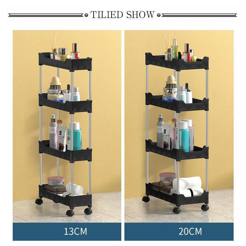 キャスター付き 隙間収納トローリー 幅13cm すきま収納 キッチン隙間収納 収納 すき間 すきま すき間収納 ワゴンラック 隙間ラック スリム収納 |  | 08