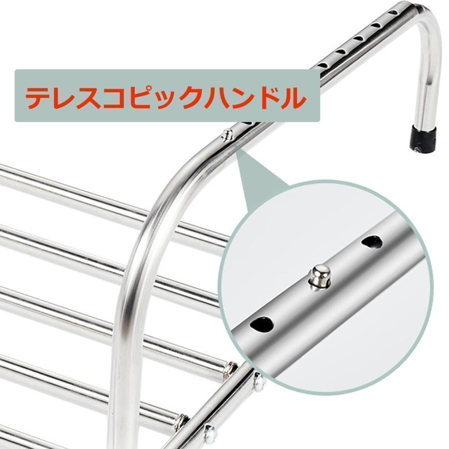 伸縮 ベランダ 手すり、ステンレス製ベランダ用 物干しラック 窓枠手すり、バルコニー乾燥靴台、調整可能なハンドル バルコニー窓、ラジエーター、パラペット、 |  | 02