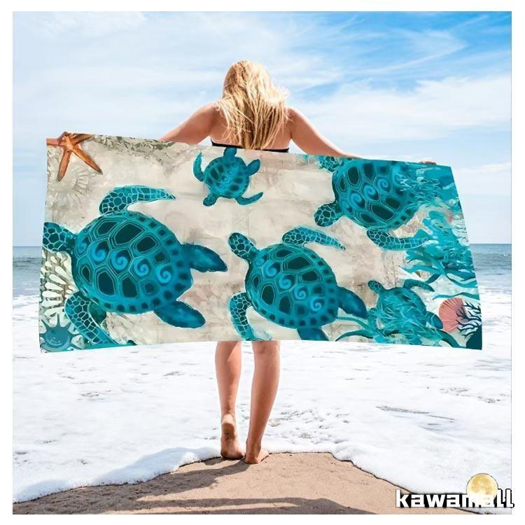 ビーチタオル かわいい ビーチブランケット プールタオル バスタオル 防砂 大判 砂がつかない 吸水 マイクロファイバー 速乾 軽量 コンパクト 持ち |  | 14