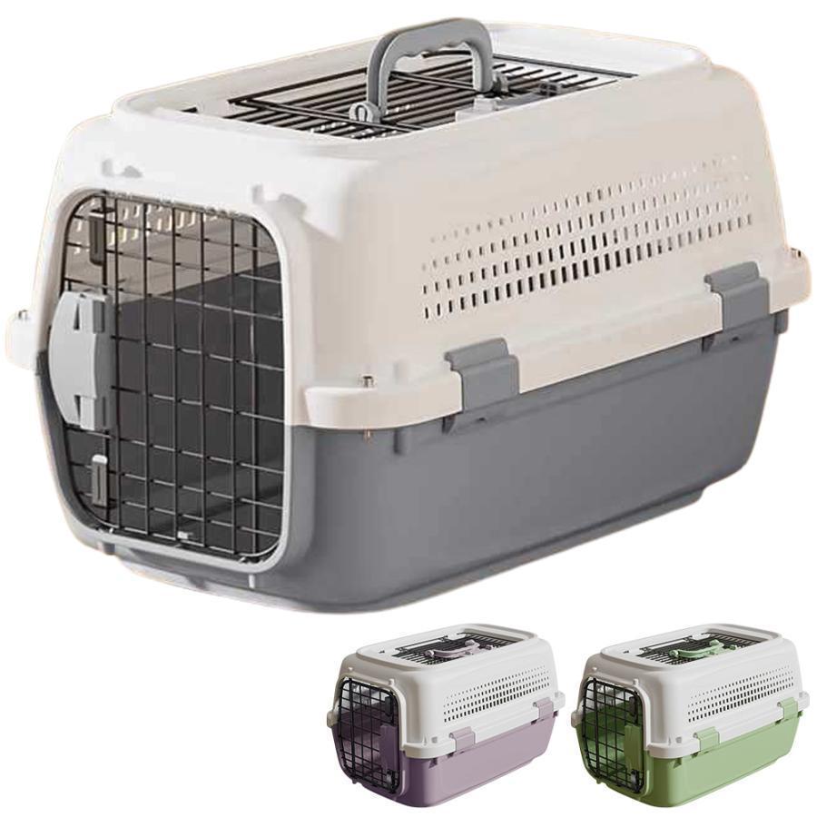 ペットキャリーケース ハード 小型 犬 猫 上扉 ペットキャリーバッグ 持ち運び 軽量 クレート ペットハウス ドッグキャリーバッグ 頑丈 旅行 車 |  | 15