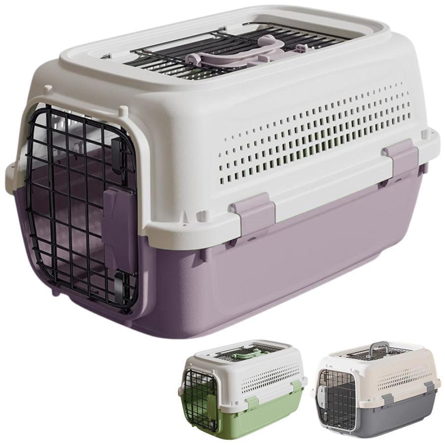 ペットキャリーケース ハード 小型 犬 猫 上扉 ペットキャリーバッグ 持ち運び 軽量 クレート ペットハウス ドッグキャリーバッグ 頑丈 旅行 車 |  | 17
