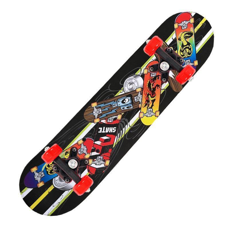 スケボー 子供用 スケートボード 15色 軽量 ダンス 練習 女の子 男の子 誕生日 お祝い ギフト プレゼント キッズ 滑らかな乗り心地 |  | 13