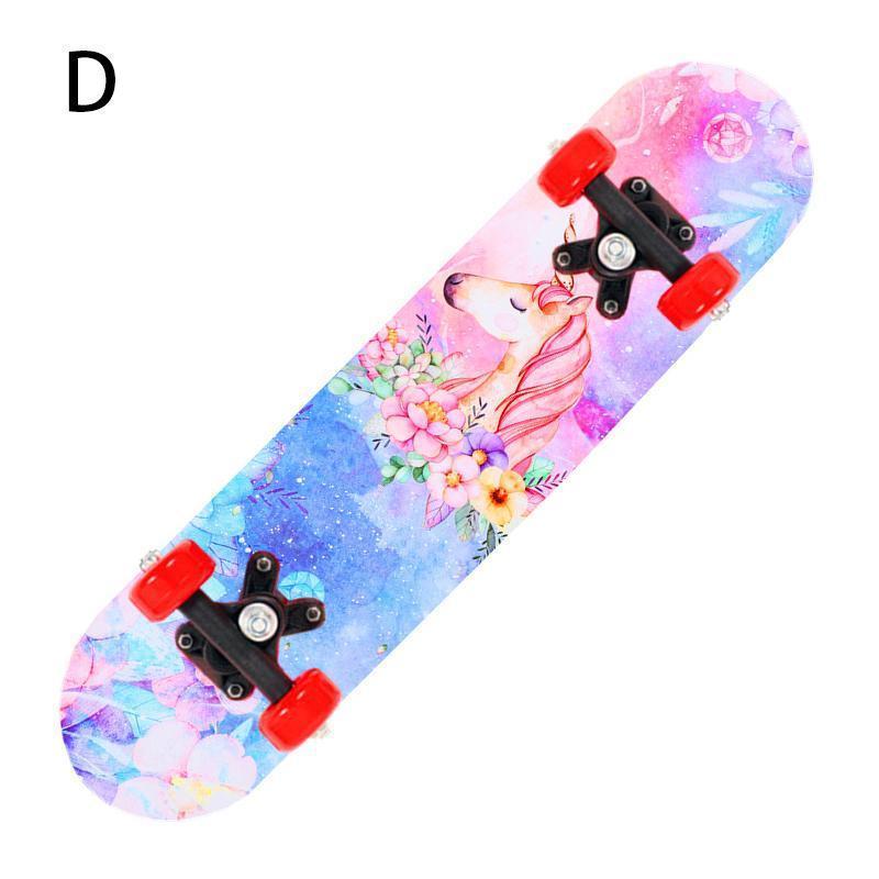 スケボー 子供用 スケートボード 15色 軽量 ダンス 練習 女の子 男の子 誕生日 お祝い ギフト プレゼント キッズ 滑らかな乗り心地 |  | 04