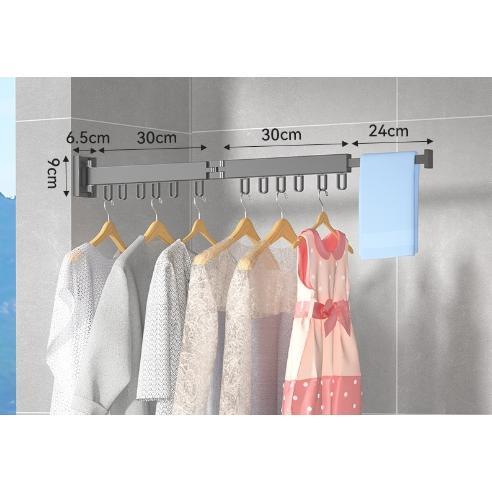 壁掛けハンガーラック 折り畳みハンガー 室内物干し 回転可能 物干し竿 9連ラック 洗濯物干し 部屋干し掛け 乾燥ラック 洗濯ハンガー |  | 12