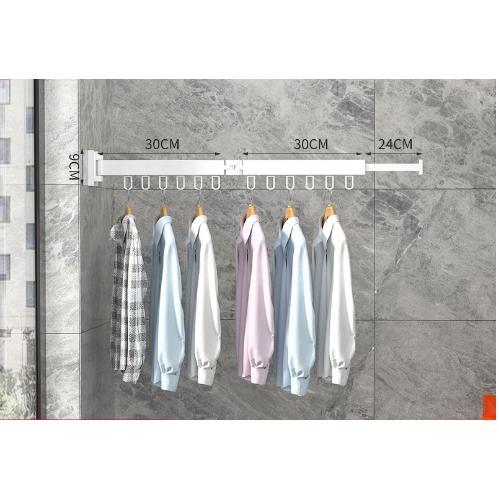 壁掛けハンガーラック 折り畳みハンガー 室内物干し 回転可能 物干し竿 9連ラック 洗濯物干し 部屋干し掛け 乾燥ラック 洗濯ハンガー |  | 04