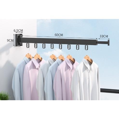 壁掛けハンガーラック 折り畳みハンガー 室内物干し 回転可能 物干し竿 9連ラック 洗濯物干し 部屋干し掛け 乾燥ラック 洗濯ハンガー |  | 07