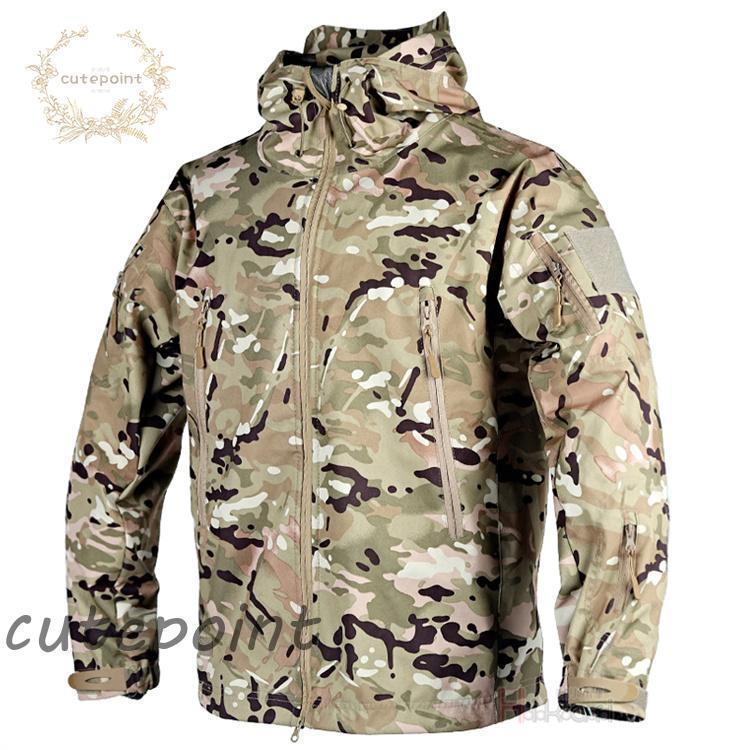 ミリタリー フード付 タクティカルジャケット メンズ ミリタリージャケット ソフトシェル マウンテンパーカー ジャンパー |  | 05