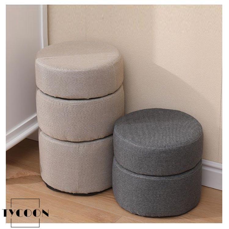 ミニスツール フットレスト オットマン 高い クッション 丸椅子 座布団 足置き 高反発 綿麻 フロアクッション クッション 椅子 北欧 低 |  | 12