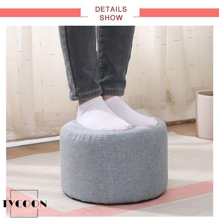 ミニスツール フットレスト オットマン 高い クッション 丸椅子 座布団 足置き 高反発 綿麻 フロアクッション クッション 椅子 北欧 低 |  | 13