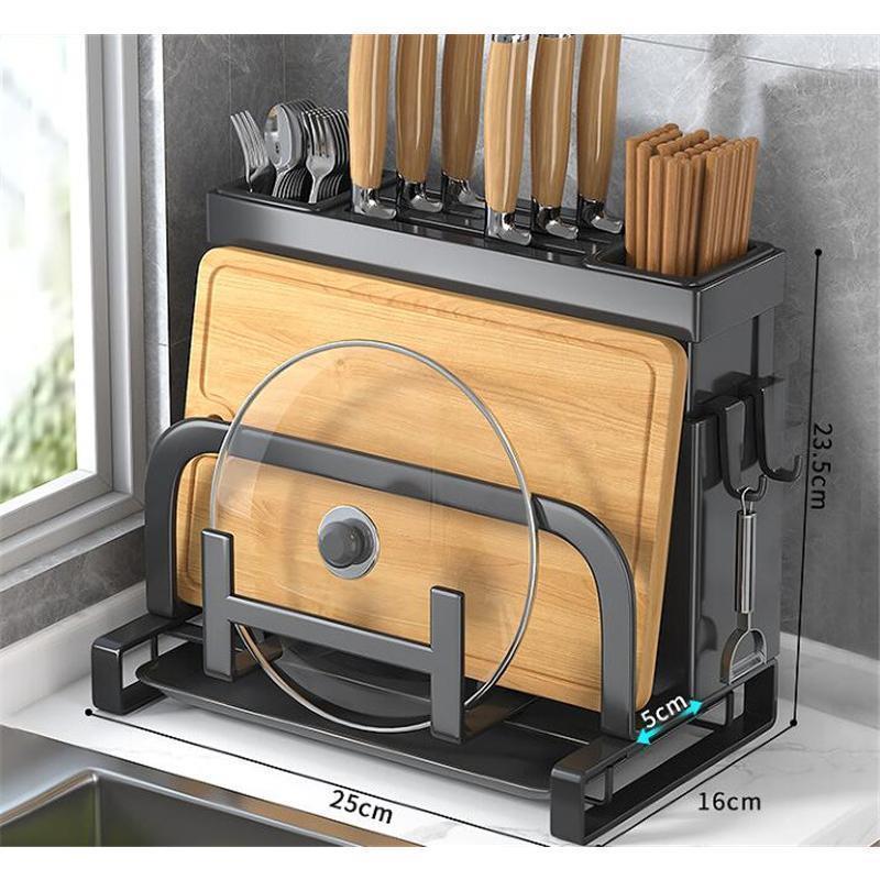包丁スタンド まな板スタンド 多機能 ナイフスタンド 箸立て ツール 包丁ホルダー まな板立て キッチン 収納 コンパクト マルチ 鍋蓋置き 調理器具 |  | 14