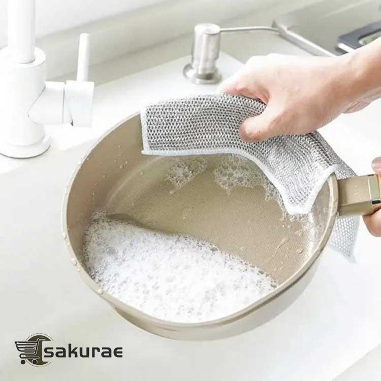 20枚セット！ワイヤーふきん クロス 金属ふきん 食器洗い雑巾 メッシュ ボトル洗浄 食器洗い 20枚セット！ワイヤーふきん キッチンタオル 再利用可 |  | 03