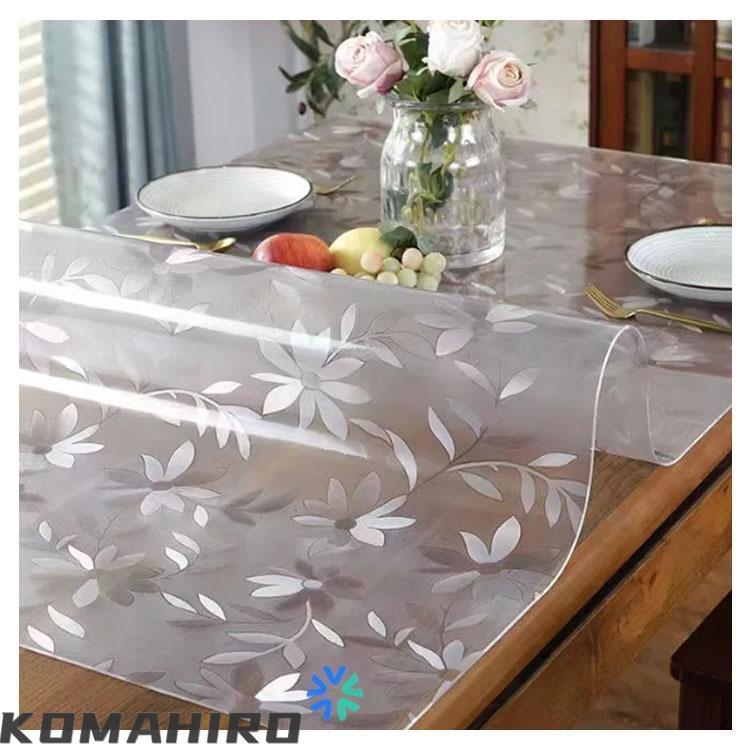 テーブルマット 透明 テーブルクロス ビニール おしゃれ 撥水 滑り止め PVC デスクマット 食卓カバー ダイニングテーブルマット 防水 撥油 耐熱 |  | 16
