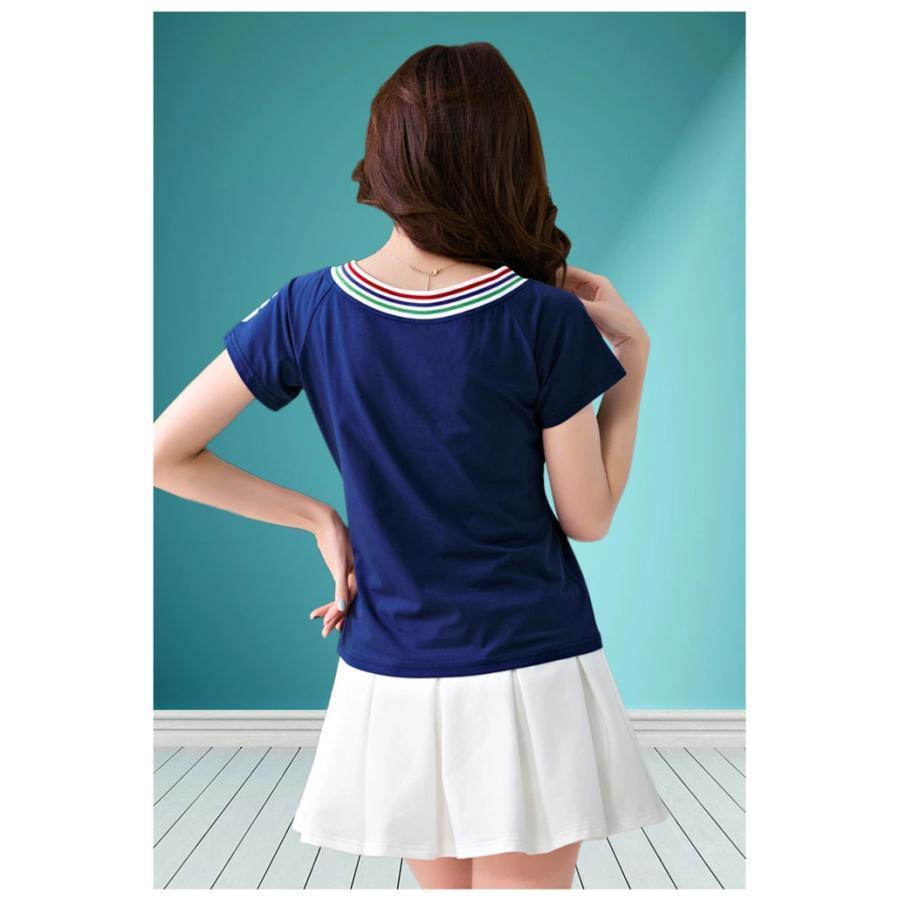 チアガール衣装 ダンスウェア サッカー コスプレ 舞台 イベント 上下セット 半袖 ダンス衣装 トップス スカート カジュアル ステージ衣装 ユニフォーム |  | 06