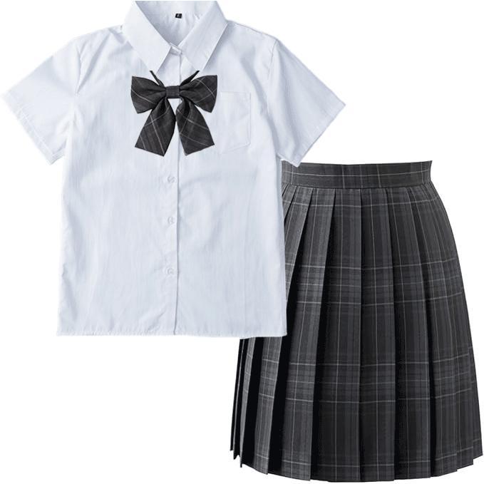 レディース 制服 コスプレ セットアップ スカート 半袖 JK 女子高校 学生服 スクールシャツ プリーツスカート リボン 3点セット セーラー服 コスチューム 中学生 |  | 05