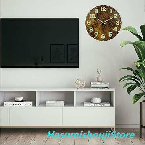 壁掛け時計 電波 木製 夜光 電波時計 壁掛け 静音 自動受信 掛け時計 おしゃれ 暗くなると自動で光る時計 インテリア かけ時計 寝室 リビン |  | 06