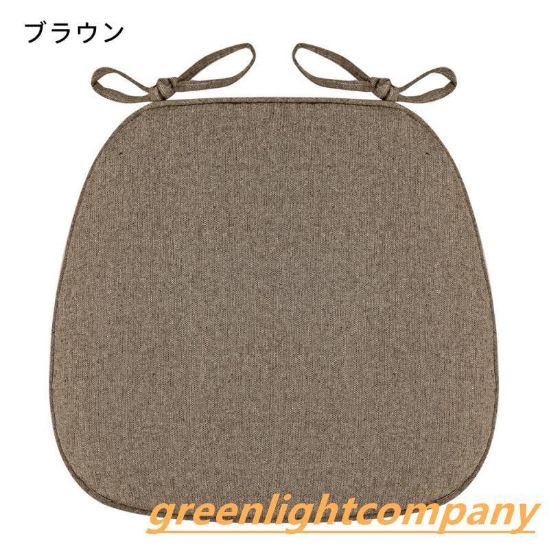 ダイニングチェア クッション 2枚セット/ 4枚セット洗える 椅子用 座布団 ひも付き 馬蹄形 シートクッション 食卓椅子用座布団 すべり止め付き 43*41C |  | 05