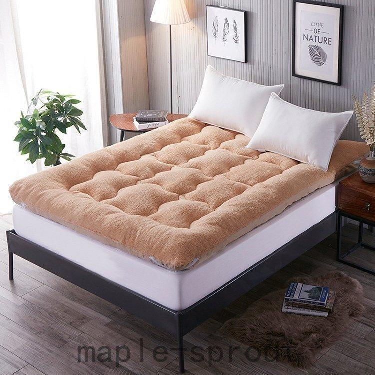 敷きパッド シングル ベッドパッド 厚手 あったか 冬 フリースボア 敷パッド 100*200cm マットレスパッド ベッドシーツ 暖かい ふんわり |  | 08
