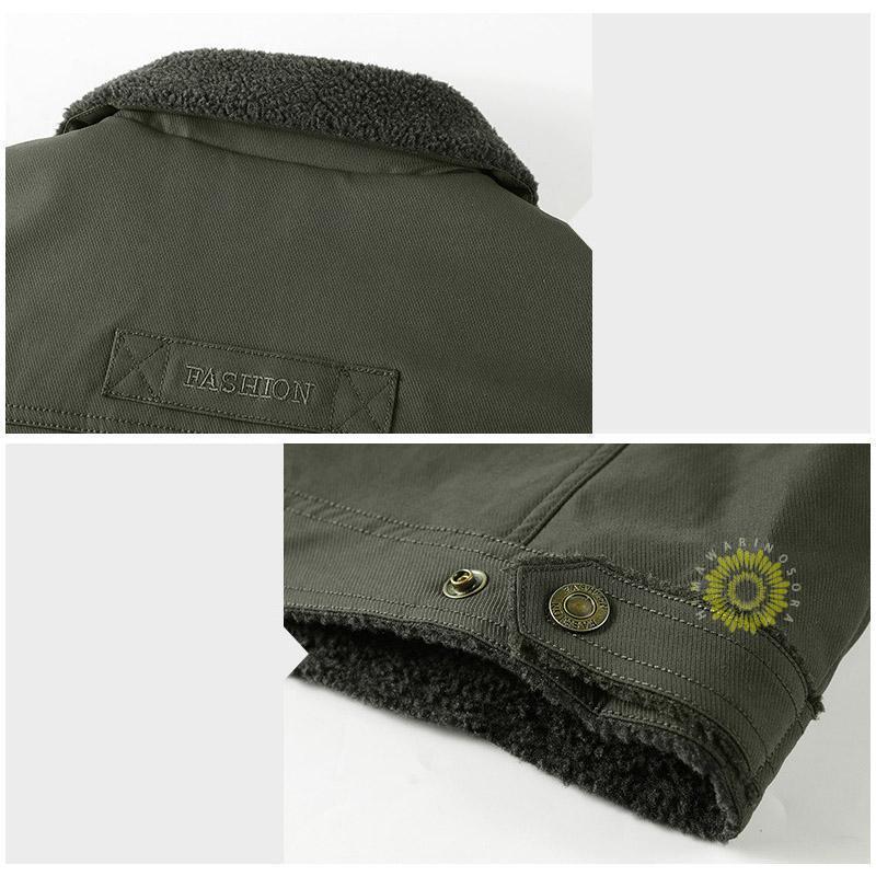 ミリタリージャケット メンズ ボアブルゾン 防寒着 裏起毛 裏ボア 冬服 秋冬 厚手 コットン アウトドア アウター ファッション通学 通勤 防風 保温 あったか |  | 11