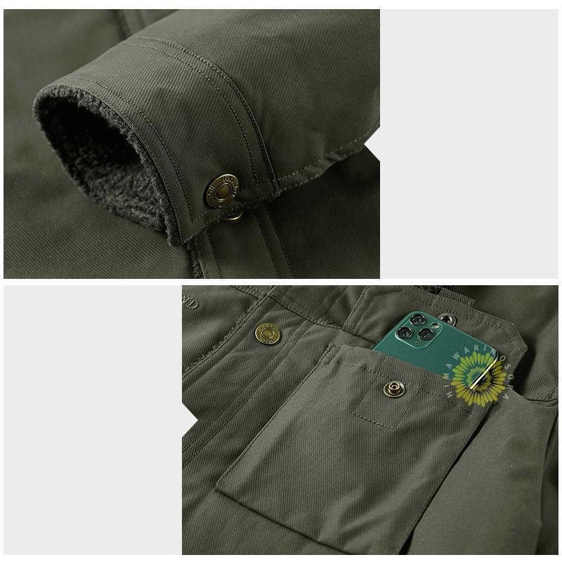 ミリタリージャケット メンズ ボアブルゾン 防寒着 裏起毛 裏ボア 冬服 秋冬 厚手 コットン アウトドア アウター ファッション通学 通勤 防風 保温 あったか |  | 13