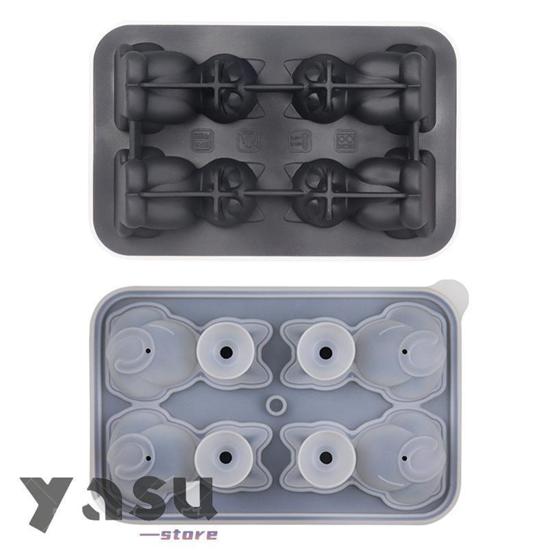 【2点購入で25%OFF】アイス 製氷機 シリコン型 猫 動物 アニマル 氷を作る容器 氷型 かわいい おしゃれ コーヒー 紅茶 業務用 |  | 03