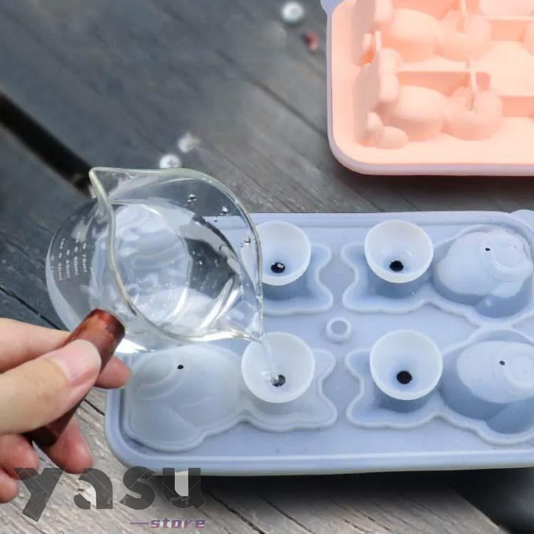 【2点購入で25%OFF】アイス 製氷機 シリコン型 猫 動物 アニマル 氷を作る容器 氷型 かわいい おしゃれ コーヒー 紅茶 業務用 |  | 09