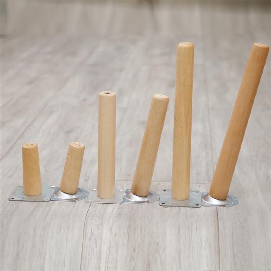 無垢材の家具脚木製の脚 木製家具の脚テーブル脚 丸棒 固定脚 4本セット 10cm?70cmテーブル ソファー 椅子 ベッド キャビネットの足上げ 交換に DIY 木製 脚 ビ |  | 07